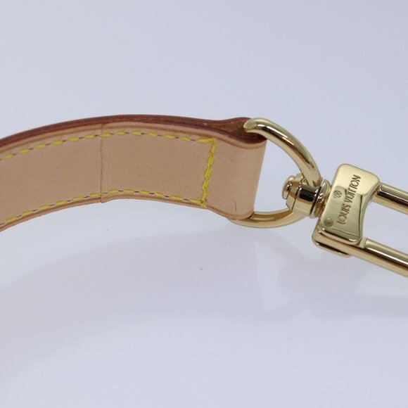LOUIS VUITTON Powanie Name Tag Shoulder Strap Leather Set Beige - Picture 13 of 16